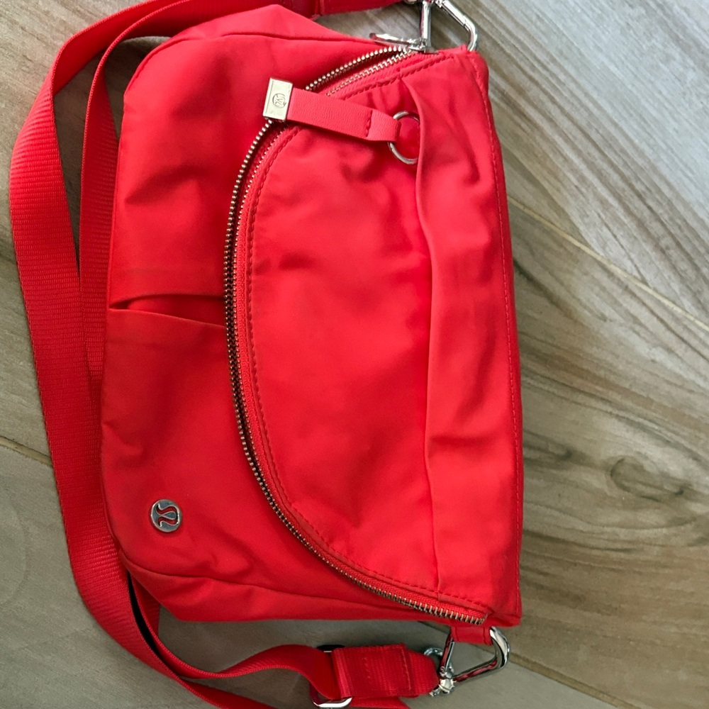 Lululemon Athletica Vibrant Red Crossbody Bag